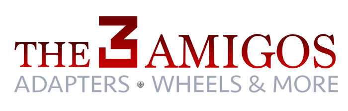 The 3 Amigos Inc. Wheel Adapters & Tires Retina Logo